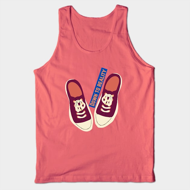 down to reality sneaker Tank Top by pink is cute